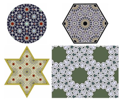 Islamic star patterns in absolute geometry Fascinating web page and papers