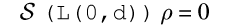 {ml {Spec} {c (L(0,d))} {rho} = 0}
