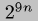 2^{9n}